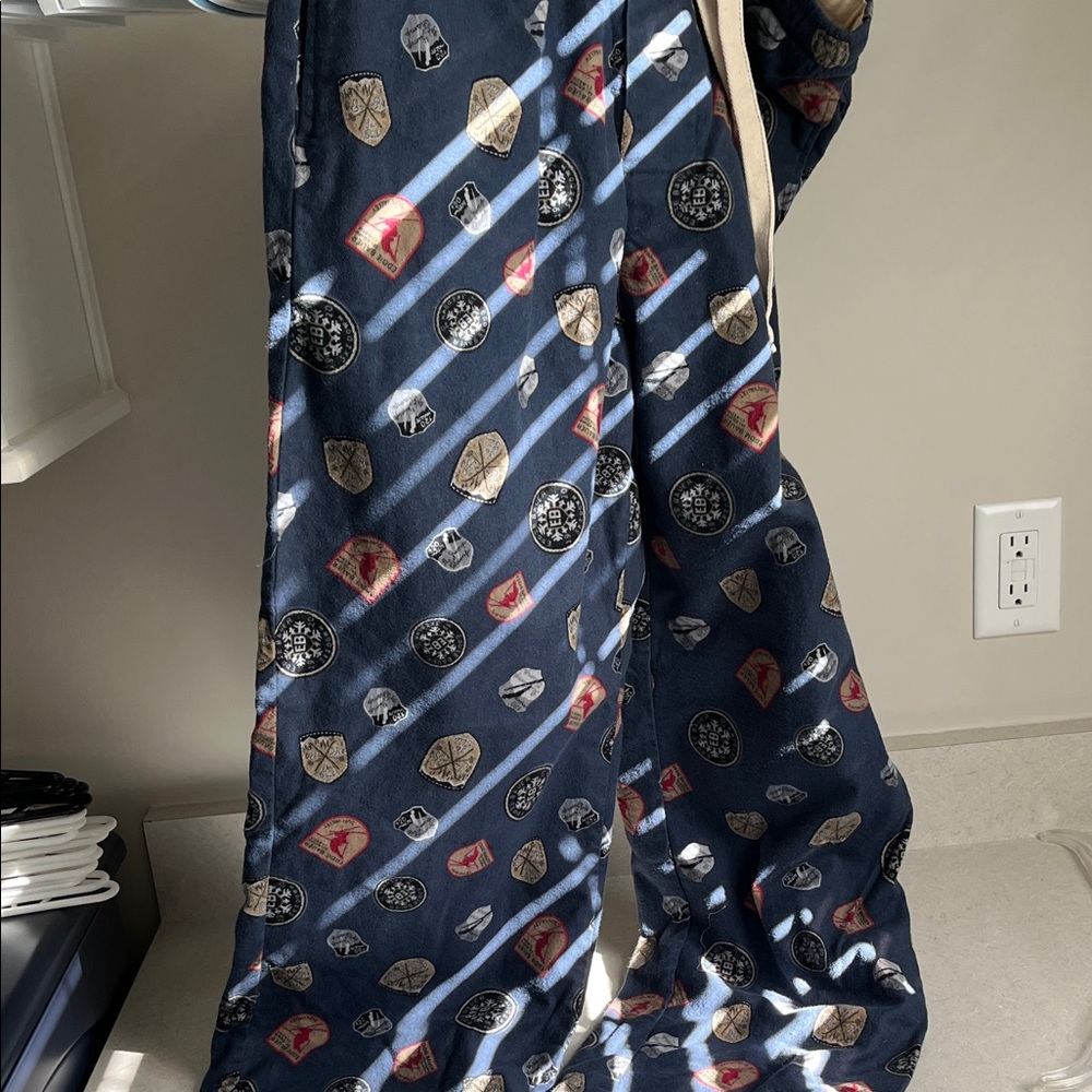 Eddie Bauer Blue Patterned Men Pants